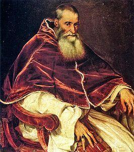 Paus Paulus III: Canino, 29 februari 1468 Rome, 10 november 1549 Paulus III, geboren als Alessandro