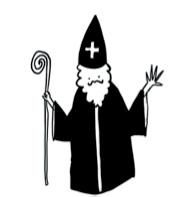 WIST-JE-DATJE: SINTERKLAAS Sinterklaas is een oude man. Hij draagt rode kleren en heeft een lange witte baard. Hij bestaat niet echt.