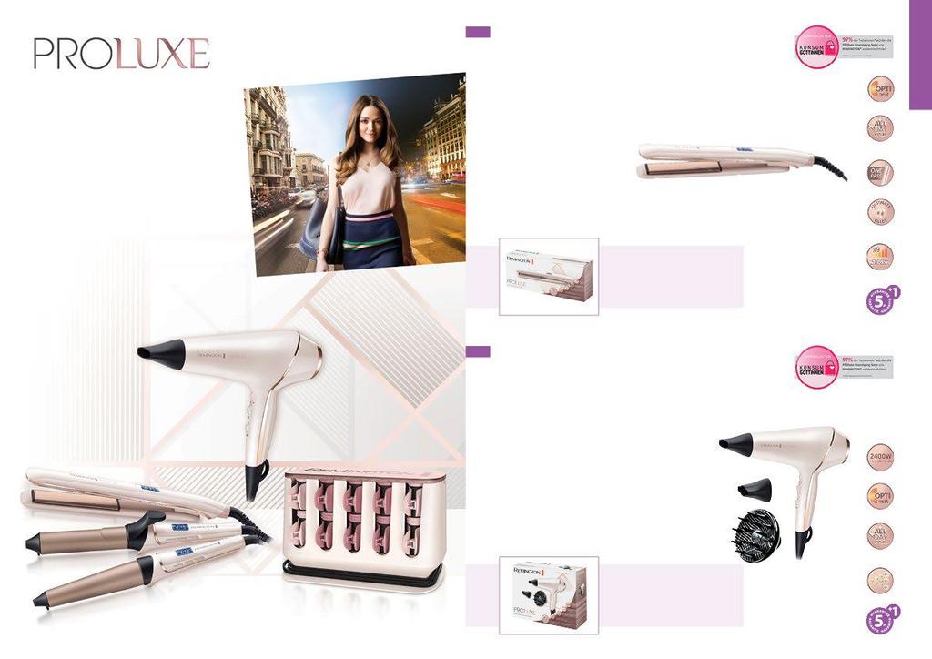 Die PROluxe Haarstyling-Serie ist eine innovative, auf Kundenbedürfnisse abgestimmte Produktreihe.