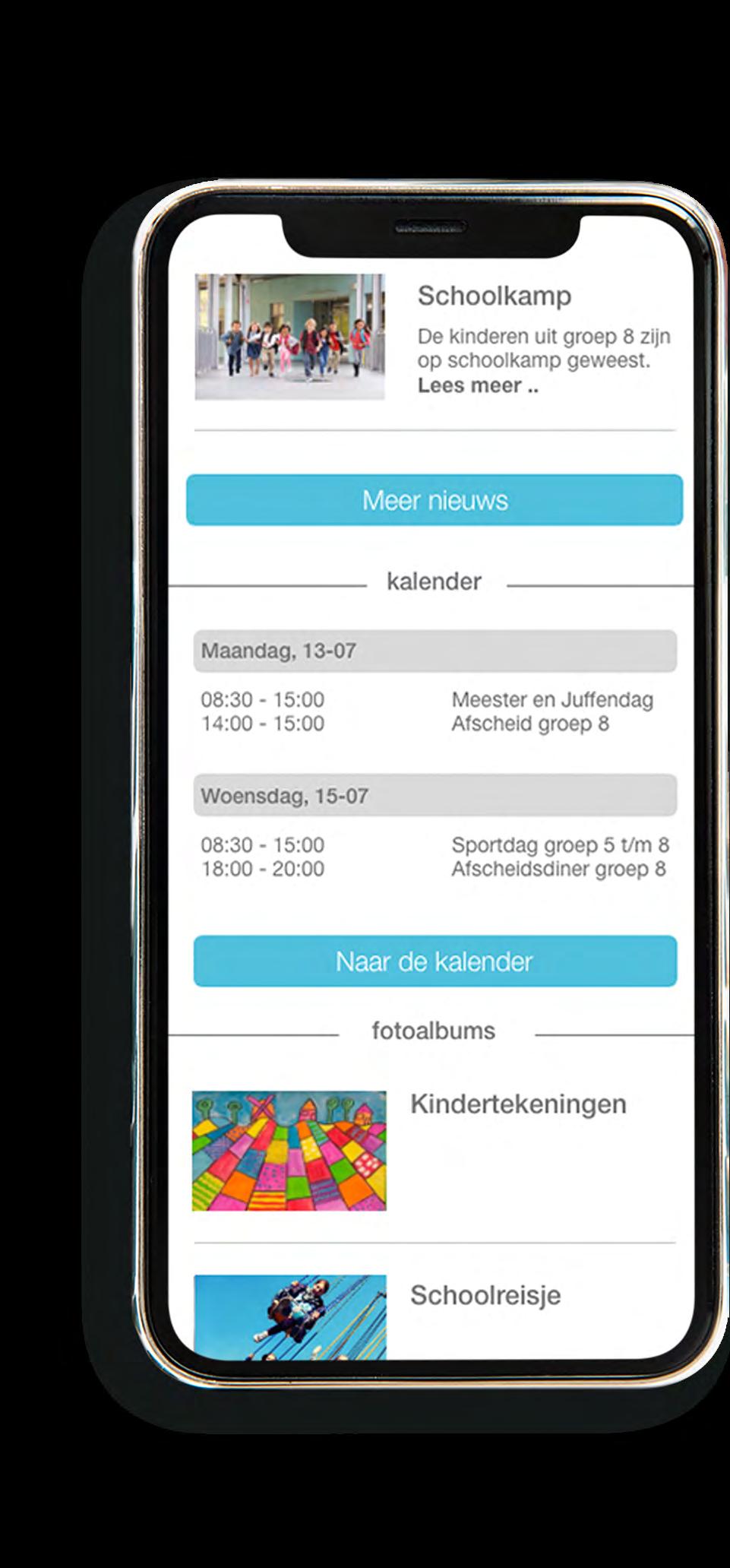 SchoolApp Gemak van de SchoolApp We merken dat de SchoolApp steeds belangrijker wordt voor scholen,