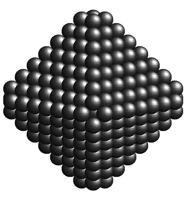 Catalyst nanoparticles 161 For a geometric magic size CUBO, which always contains an equal number of atoms as the ICO, the ratio of {111} to {1} facets is rather low.