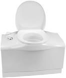 AAN GEÏNSTALLEERDE VOORZIENINGEN TOILET EN EXTERN BBQ-PUNT Thetford toilet Uw Basecamp caravan is voorzien van een Thetford C402 toilet.