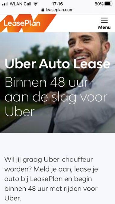 De betaling door de klant loopt via Uber Payments BV en de facturering via Uber BV. De chauffeur heeft er net als een werknemer geen omkijken naar.