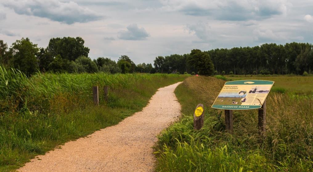 Het Oudeland van Strijen heeft een bijzondere kleinschalige strokenverkaveling. Aan de westzijde van het eiland liggen de oude opwaspolders Oude-Korendijk.