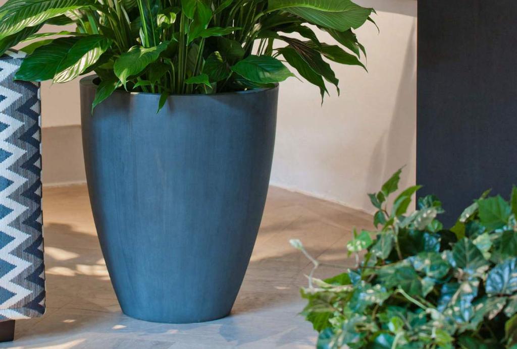 cement ficonstone The cement collection is a small collection of bestsellers in a special finish. The finish of the planters feels like a newly plastered wall.