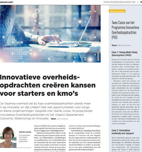 consortiumvorming Via innovatieve opdrachten Meer middelen voor innovatie Meer