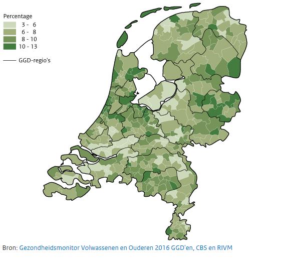 Alcohol in breder perspectief Overmatige drinkers in Nederland in 216 Bron: vzinfo.
