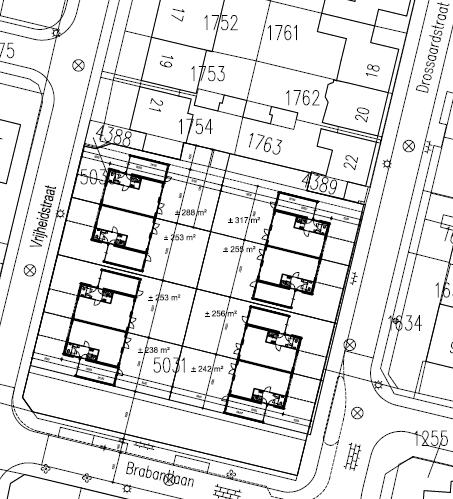 24 5. BESCHRIJVING VOORGENOMEN ONTWIKKELING Het bouwplan Het voormalige schoolgebouw aan de Brabantlaan komt niet meer voor hergebruik in aanmerking en wordt gesloopt.