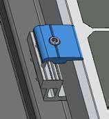 12.5) Plaatsen van de fotovoltaïsche modules (Enkelvoudig voetje) Fotovoltaïsche module (Zicht in doorsnede) 1 ) De hoogte van de