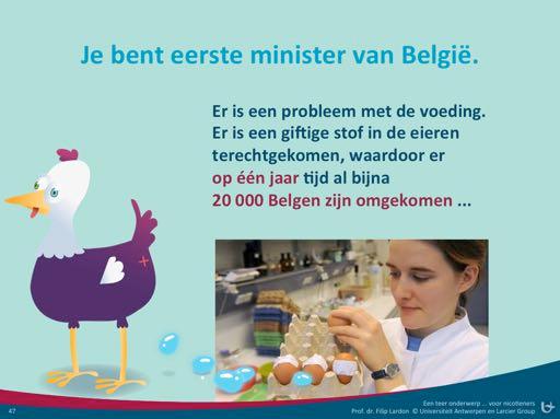 Je(blijC(minister(en(nu(is(er(een(ander(probleem(in(je(land.(( Er(is(een(probleem(met(de(voeding.