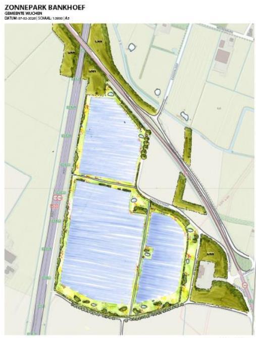 Landschappelijk inpassing Er is inmiddels een conceptplan voor de landschappelijk inpassing. Daar ligt een grote kans voor onze coöperatie.