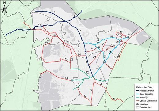 uitvoeringsprogramma 2017-2018. Doel is een hoogwaardig fietspadennet voor woon-werkverkeer te realiseren met aansluiting op recreatieve routes, mede ter vermindering van het autoverkeer in de regio.