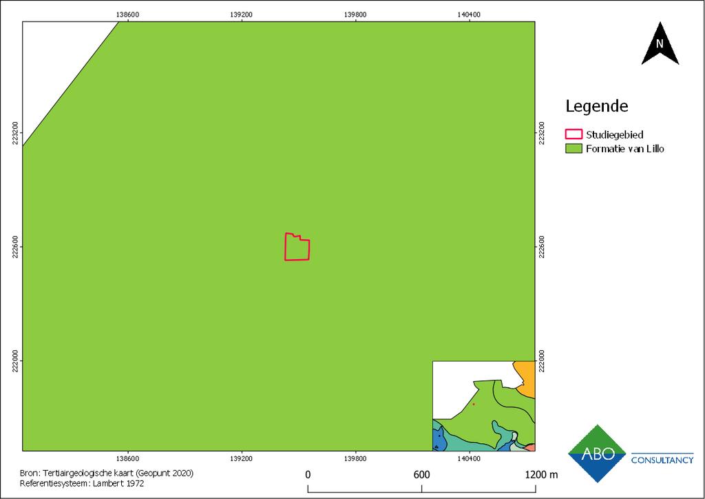 3.2.3 TERTIAIRGEOLOGISCHE KAART Figuur 20: Tertiairgeologische kaart (1:50.