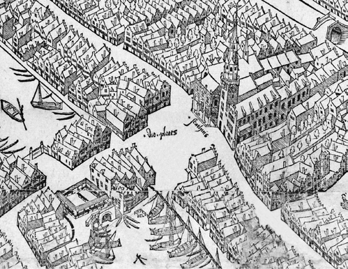 Deze grote werken vonden plaats tussen 1547 en 48. In 1550-51 werd ook de zuidzijde van de Middeldam verruimd door aankoop en afbraak van een aantal huizen.