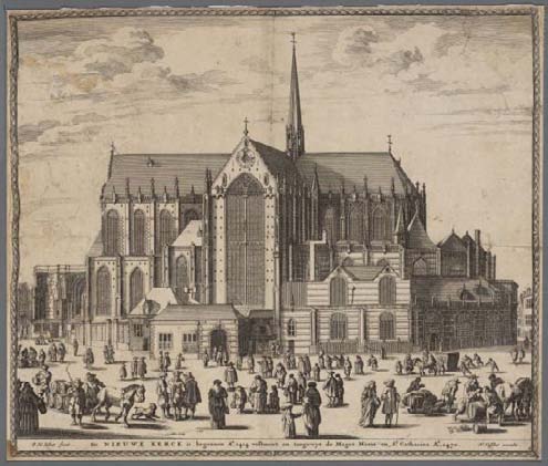 Nieuwe Kerk Het was de Utrechtse bisschop Frederik, die op 15 november 1408 de stichtingsbrief afgaf die de bouw van de tweede parochiekerk van Amsterdam mogelijk maakte.