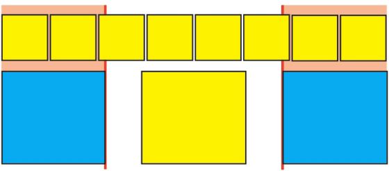 Up to 1 Base Character Up to 1/2 Base Character: Allows 1/2 the width of a base