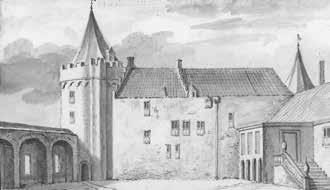 7 PRACHT EN PRAAL IN HET HOGE HUYS TE MUIDEN Muiderslot als woonkasteel in de Gouden Eeuw De dag dat P.C. Hooft zijn intrek nam in het Muiderslot, was het kasteel in slechte toestand.