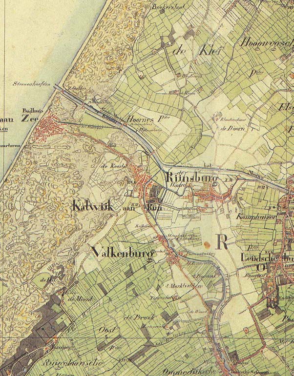 1850 De kaart van 1850 laat zien dat de kernen nog nauwelijks zijn uitgebreid. De overwegend zandige / zavelige gronden rond de kernen worden gebruikt voor de akker- en tuinbouw.