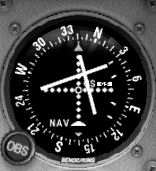 VOR geeft in veel gevallen de afstand van vliegtuig tot baken op het instrumentenpanel weer. afbeelding 7.1 afbeelding 7.