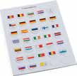 343 105 A 39,95 EURO vlaggen chips Kartonnen vlaggen chips voor het organiseren en labellen van uw 2-Euro collectie.