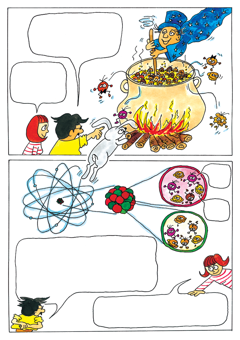 We maken hier een soort soep een quarkgluonplasma. Maar laten we beginnen bij het begin.