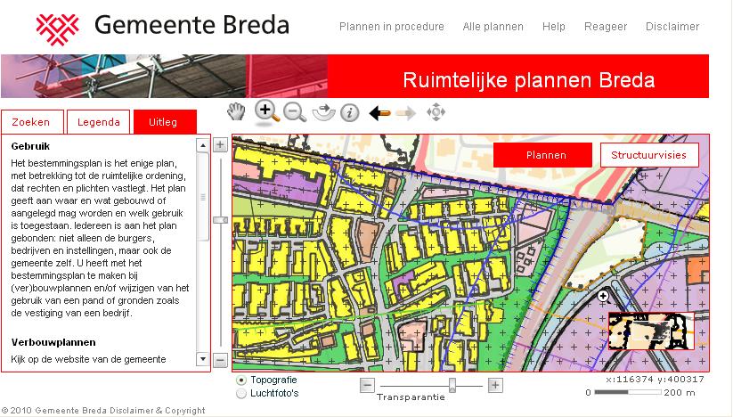 7 van 64 Professionele gebruikers kunnen gebruik maken van de gegevensdiensten/webservices van Ruimtelijkeplannen.