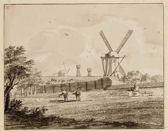 In 1852 werd op het bolwerk en de geslechte walmuur de suikerraffinaderij van De Bruyn&Zn. gebouwd, na 1877 Amstel Suikerraffinaderij (afb. p.