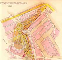 In 1828 werd met de aanleg van het Westerdok een afsluitdijk om de Westelijke eilanden gelegd, die ook om de vestingwerken liep.