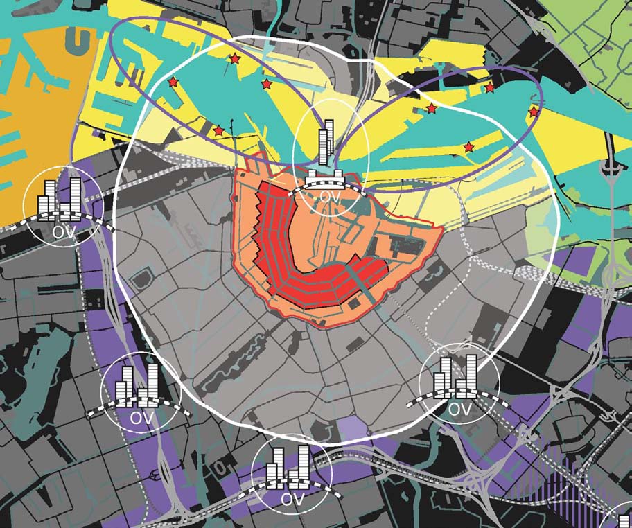 3.5 Hoogbouw en uitrol centrumgebied De middeleeuwse en 17 e -eeuwse stad vormt de kern van Amsterdam. Het behoort tot het dna van de stad. De grachtengordel staat op de werelderfgoedlijst van unesco.