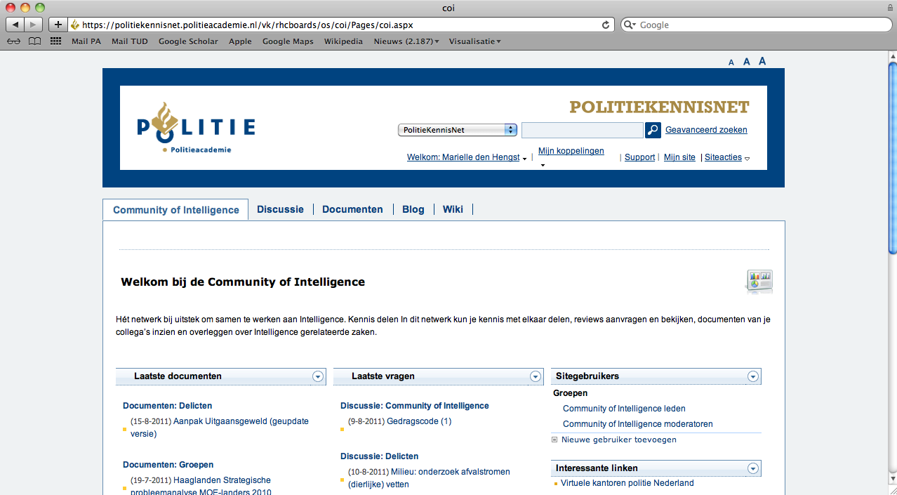 Sociale media: dubbele kansen voor intelligence 39 docenten en andere geïnteresseerden in het analysevak.