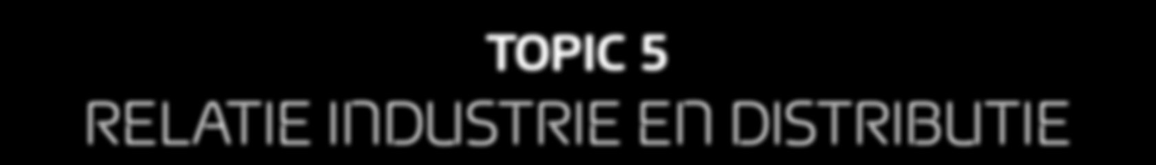TOPIC 5: RELATIE INDUSTRIE EN DISTRIBUTIE MEER SAMENWERKING IN DE KETEN LEIDT TOT NIEUWE KANSEN Dino Lobbes Commercieel Directeur Kruidenier Foodservices Dino Lobbes, Commercieel Directeur bij