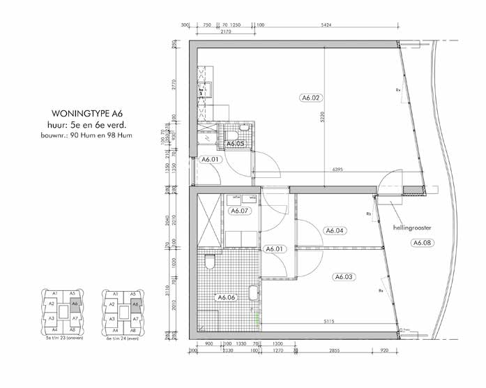 Appartement type A6 Woningtype