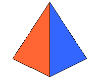 bestaat elk hoekpunt uit een aantal hoeken die samen een volledige hoek van 2π radialen (=360 graden) zorgen.