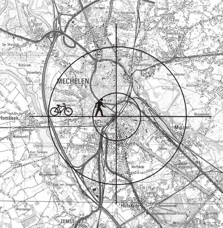 2.4.1 Systeem fiets + openbaar vervoer Met het oog op de combinatie fiets + openbaar vervoer als tegenhanger van de zuivere autoverplaatsing, is het interessant een beeld te hebben van de afstanden