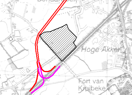 meerwaarde wordt geen aansluiting voorzien t.h.v. de Scheldelaan.