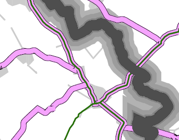 zou daar verzadigingsgraden tot boven de 90% halen. De kruising met de Heuntjesstraat ligt bovendien middenin een woonlint, met extra onteigeningen van woningen tot gevolg.