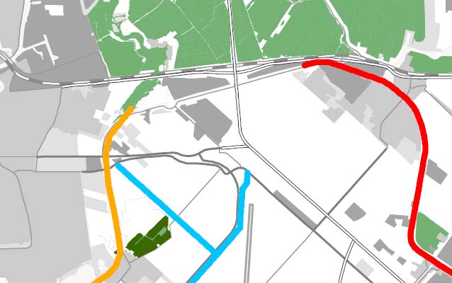 Figuur 4: Uitsnede EHS van Noord-Holland (Bron: [PNH, 2010a]) Binnen het plangebied van het bestemmingsplan