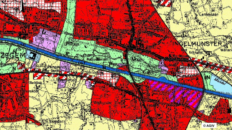 3.2. AFBAKENING VAN HET PLANGEBIED Het voorliggend RUP Centrum is gelegen in het centrum van de gemeente Ingelmunster. Het RUP is een herziening van het bestaande BPA Centrum.