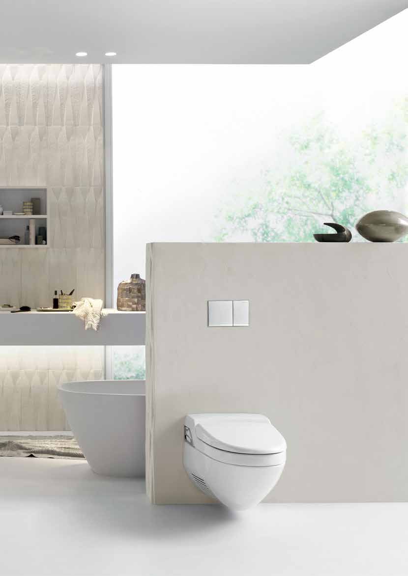 Elegant en comfortabel. De wc s. Met hun elegant design ogen de 8000 en 8000plus mooi in elke badkamer.