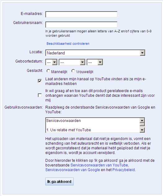 Account aanmaken Hoe maak je een account aan op youtube? Om een account aan te maken heb je sowieso een e- mailadres nodig. Dus dat heb je standaard nodig.