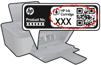 Inktproducten bestellen Zoek het goede cartridgenummer voordat u cartridges besteld. Het cartridgenummer op de printer zoeken Het cartridgenummer staat in de cartridgetoegangsklep.