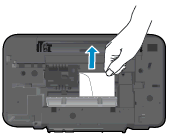 Verhelp een papierstoring binnenin de printer. 1. Druk op de knop Annuleren om de papierstoring automatisch te verhelpen.