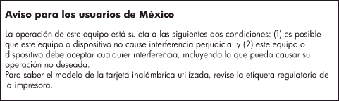 Bericht aan gebruikers in Mexico Bericht