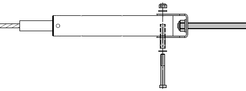 valindicatorklem te kunnen monteren.