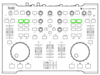 a) Loops VirtualDJ 5 DJC Edition i) Definitie Een loop is het herhaald afspelen van een moment in de muziek: het begin van dit moment is het Loop In-punt en het eind van het moment is het Loop