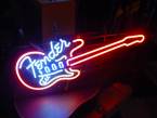 4353: Een neon: Hard Rock Guitar neon sign 220V.