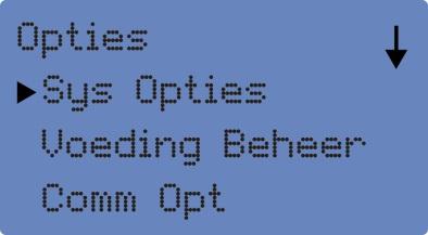 Selecteer Opties/ Sys Opties/ Geav + Opties Scrol naar beneden met de F3 toets naar de optie Werk Co ( staat standaard op Nee ) en bevestig met OK.