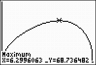 6 Dus m: y 6 7 6 G7c g( ) ( 6) (productregel of) 6 g '( ) 7 8 6 g '( ) 7 8 0 7 ( 8) 0 8 0 ± 8 7 7 7 De -coördinaten van de toppen zijn 8 en 8 (bij 0 geen top maar