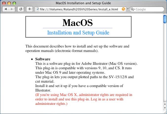 Handleiding Installeren van de programma s Als u met een Macintosh-computer werkt Systeemvereisten Sluit de STIKA alleen op een Macintosh aan, die aan de volgende voorwaarden voldoet.