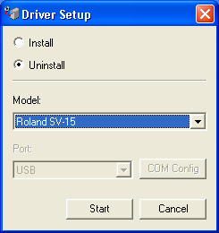 Opgelet: Verbreek de USB-aansluiting van het apparaat op de computer alvorens de deïnstallatie te starten. A Start Windows.